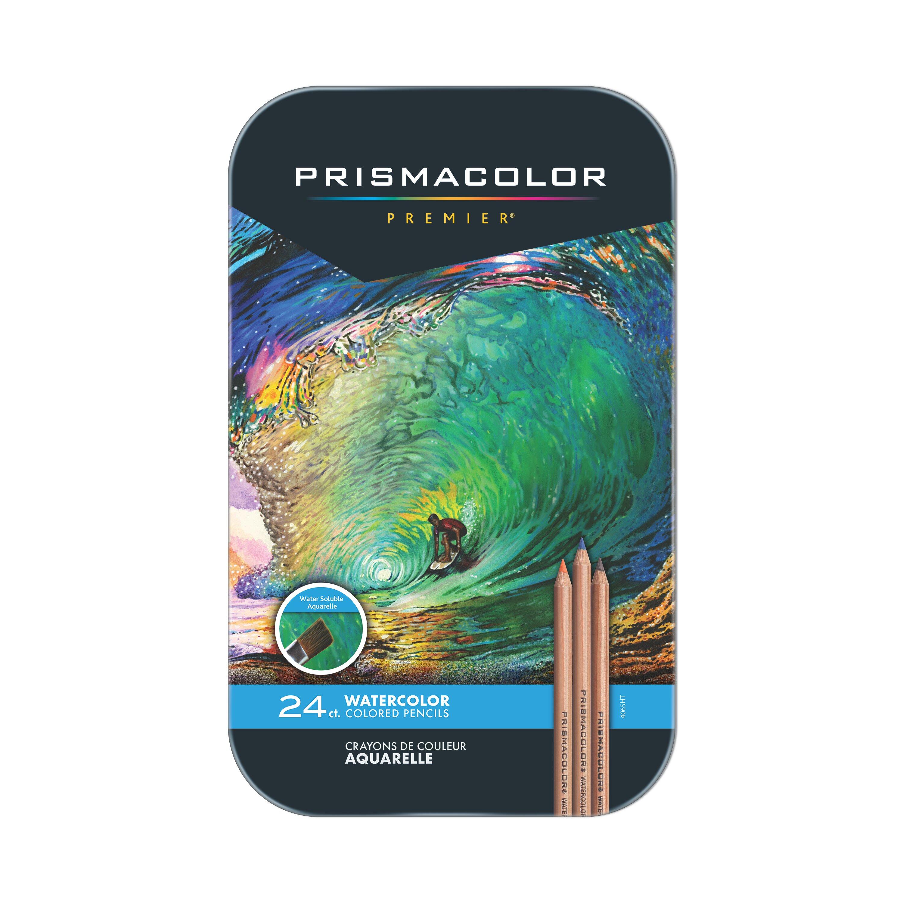 Prismacolor Premier Water Soluble Watercolor Pencils, Assorted Color, Set of 24 222690